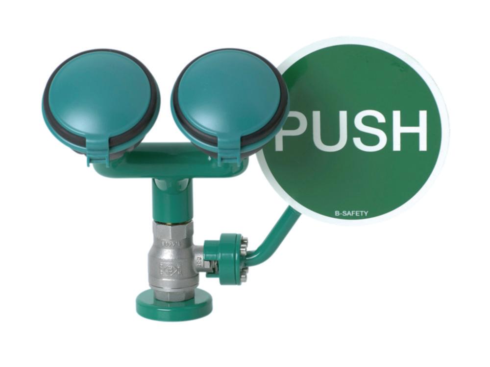 B-Safety Safety Eye Shower ClassicLine, 2 Quwnch Heads 45°, for Table Mounting

