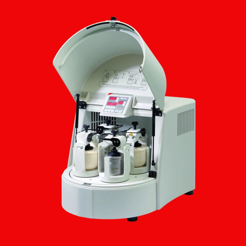 Fritsch Planetary mill "pulverisette 5" w/4 grinding bowl fasteners, classic line model I for 230-240 V/1~, 50-60 Hz, 1600 Watt

