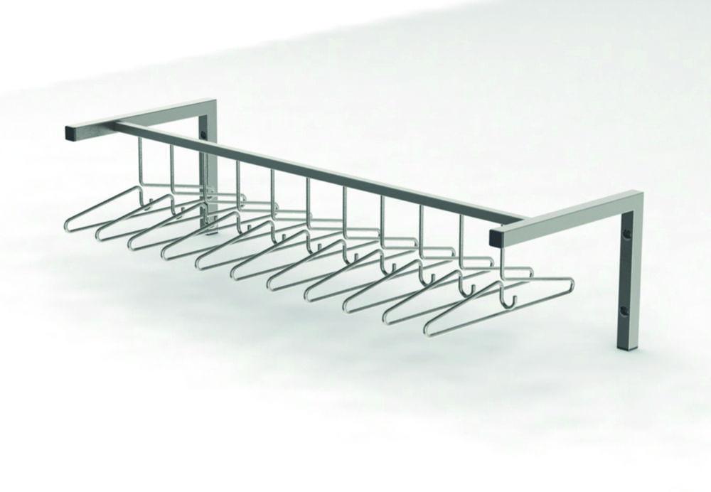 Cleanroom wall-mounted wardrobe 800 x 500 x 305 mm, 7 hangers, WGA-80-50-HIG