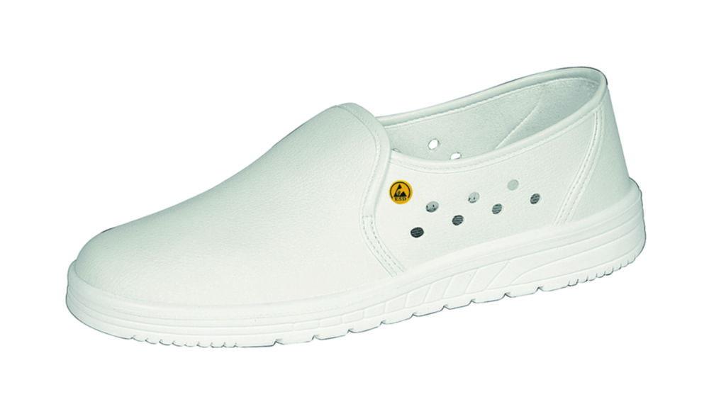 Abeba ESD-Occupational Shoes Air Cushion, Size 43 Slipper White, Slip-Resistant PU Running Sole