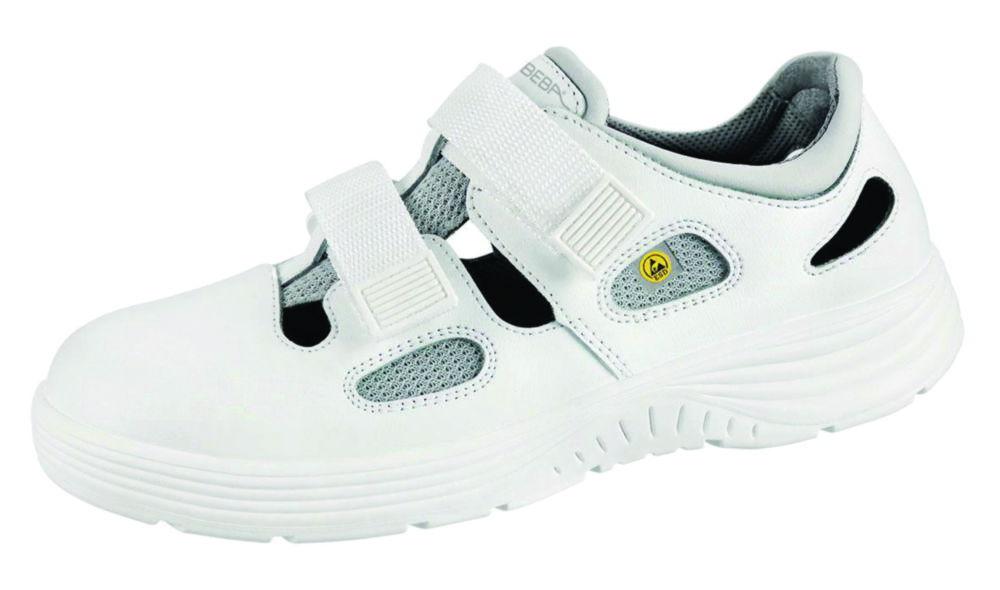 Abeba Safety Shoes X-Light, Size 43 Smooth Leather, White, with Steel Cap, ESD – According to DIN EN 61340