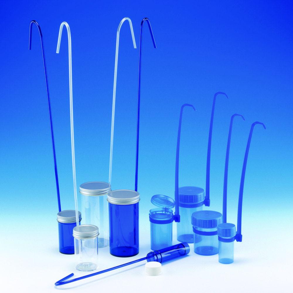Sterilin Sample Container 250 ml, including handling device L: 334mm, with screw cap, PS pack of 50