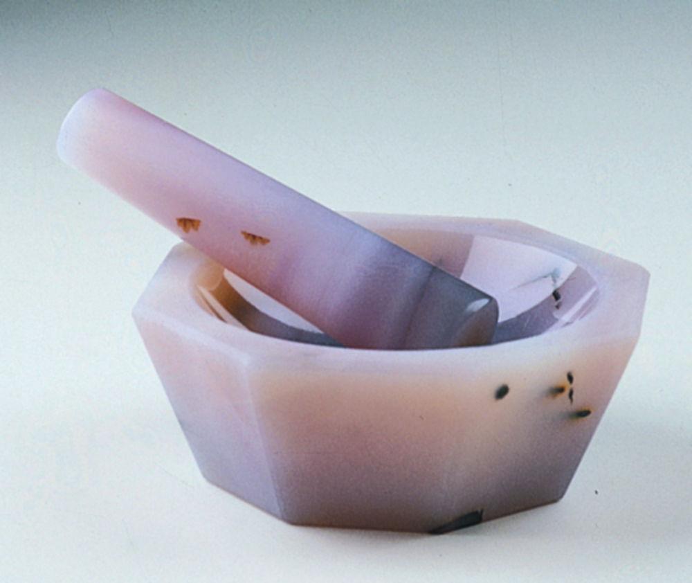 C.Giese Agate Mortar with Pestle – 200 mm Outer Diameter