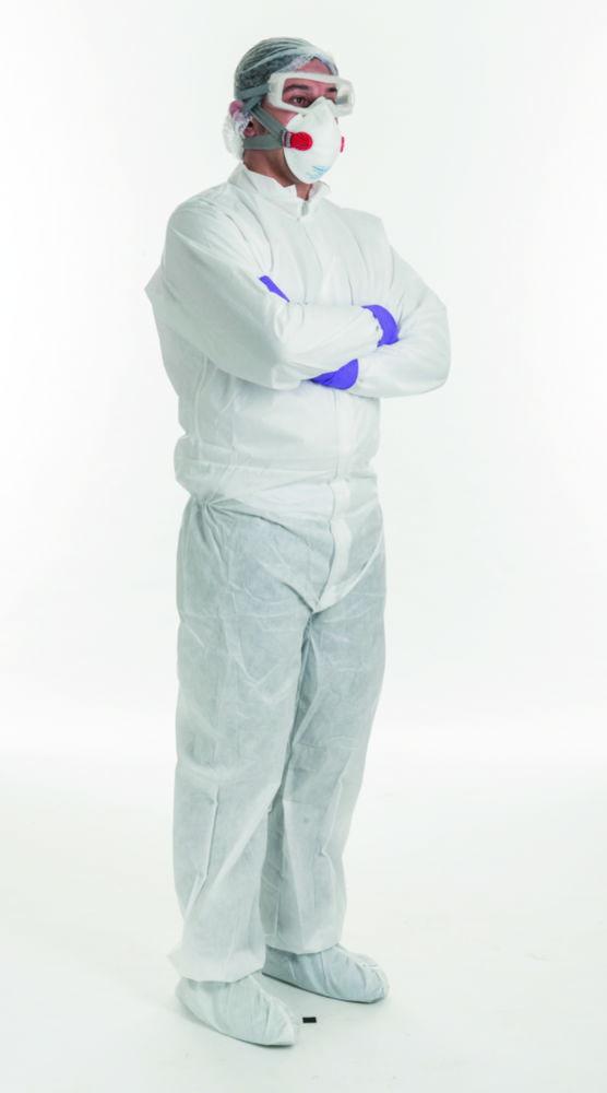 KIMTECH A8 Overall, SMS, white high collar, for cleanroom use ISO 7&8, size 3XL, pack of 25
