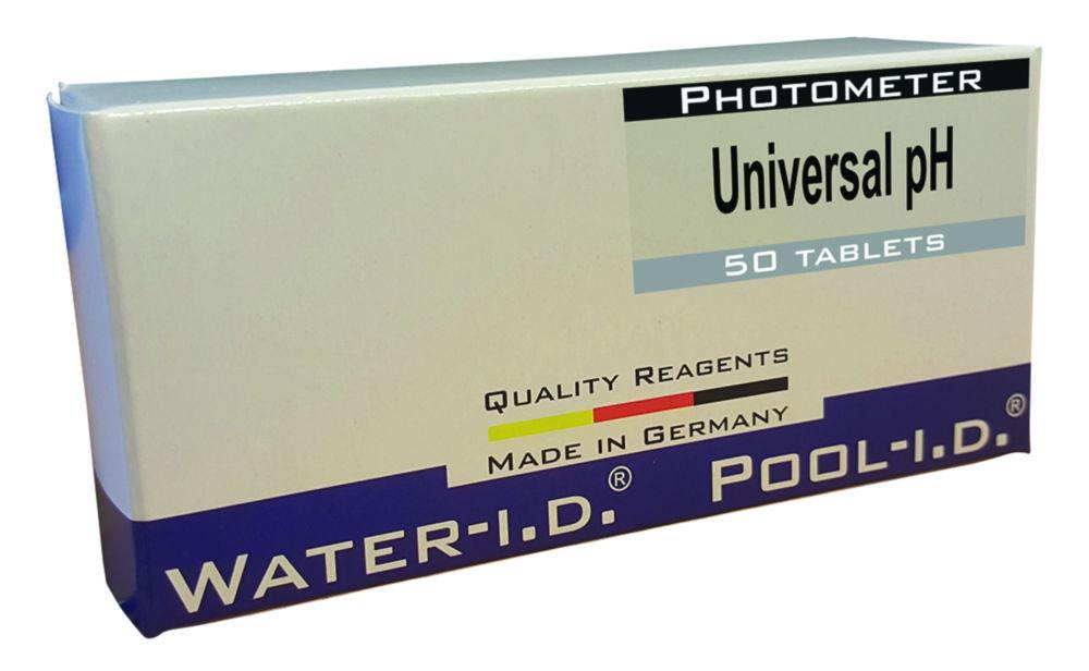 Water-i.d. Reagents Set Universal pH for ID 41 (pH Value 4-11), No Danger Good

