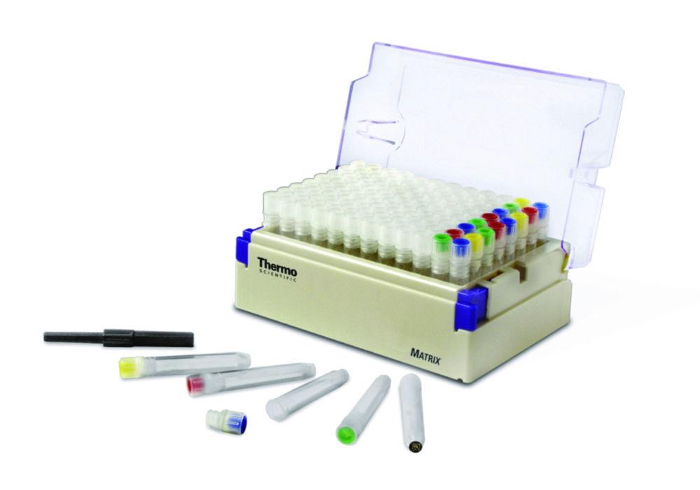 Thermo Orion Screw Cap Trays with Yellow Caps (Pack of 5 Racks of 96 Caps)