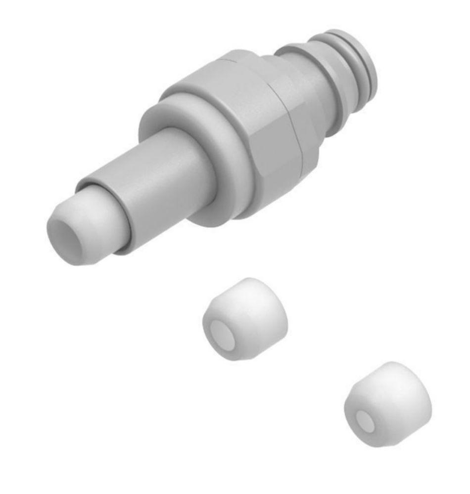 SCAT Quick Coupling (m), PP Nondrip with EPDM Seal & 1x PFA Ferrule 1.6/2.3/3.2 mm ID

