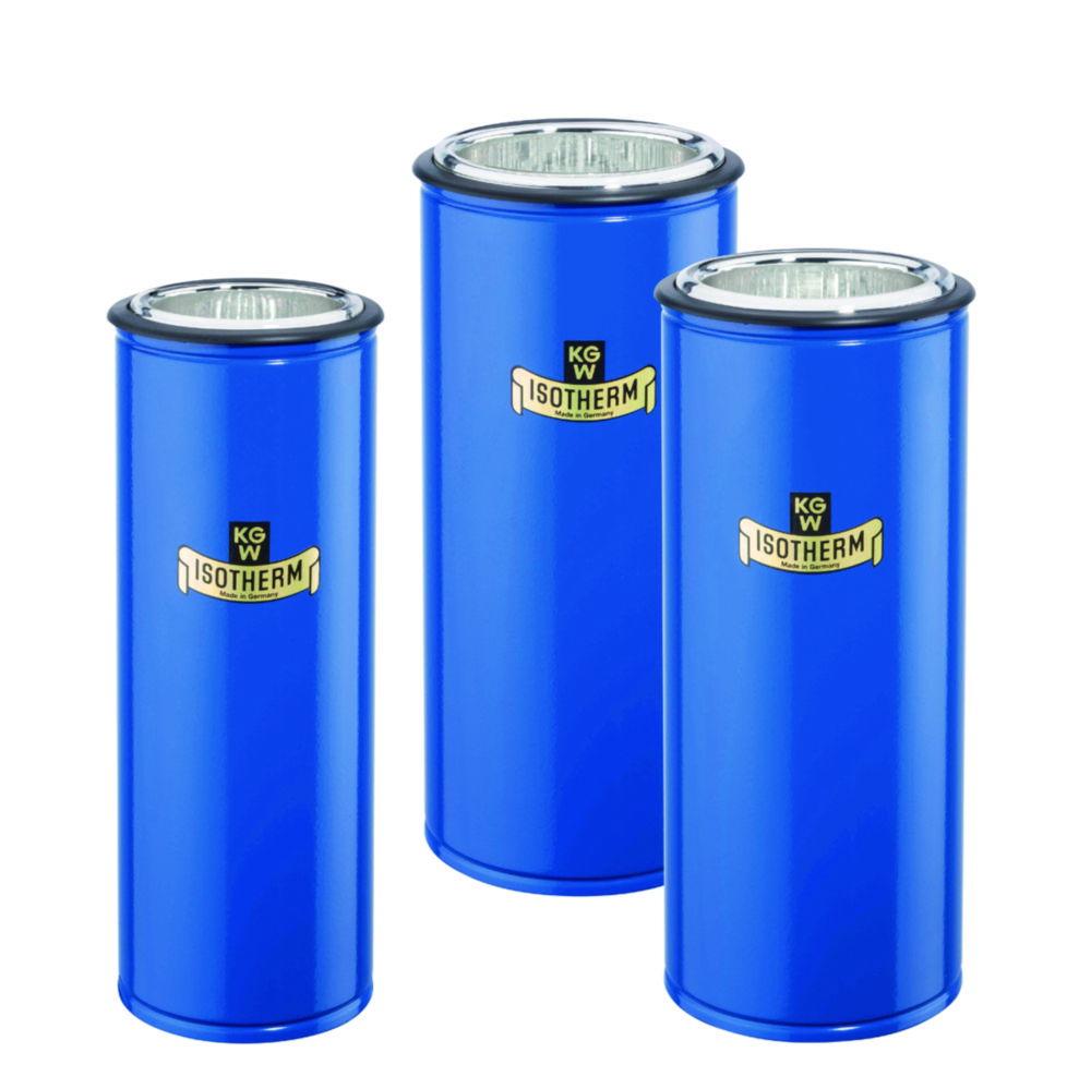 KGW Schieder Dewar Flasks 450ml, Cylindrical Blue Powder-Coated Alu, 270x47mm