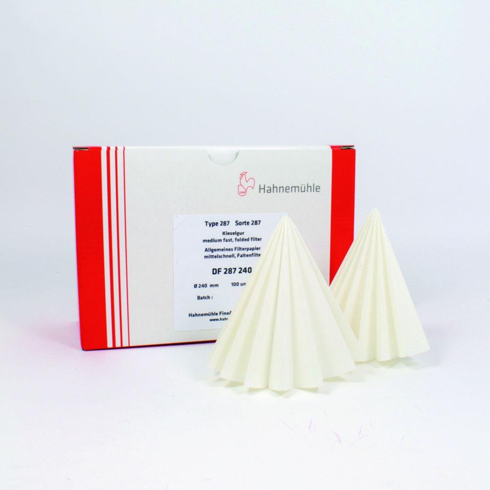 Hahnemühle Folded Filters 287, 150 mm Kieselgur Paper, 154 g/sqm, Pack of 100