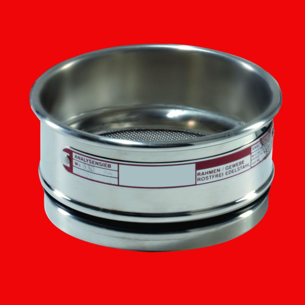Fritsch Test Sieve, 100 x 40 mm Mesh Size 250 µm Stainless Steel, ISO 3310-1

