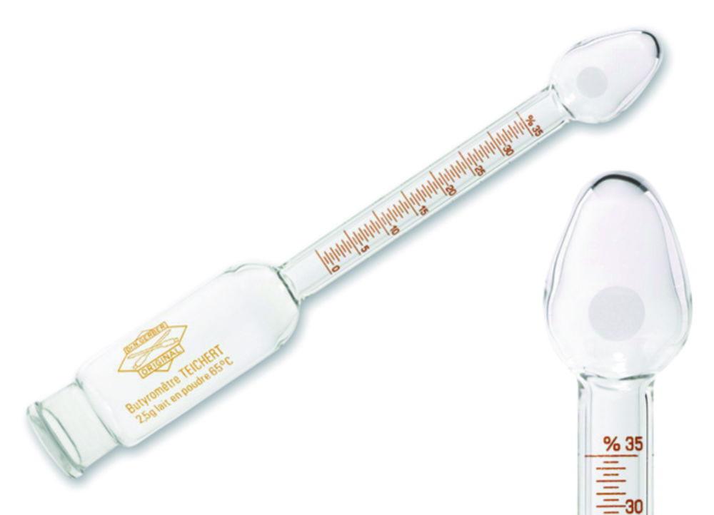 Gerber Milk Powder Butyrometer 0–35%:0.5 "Teichert"

