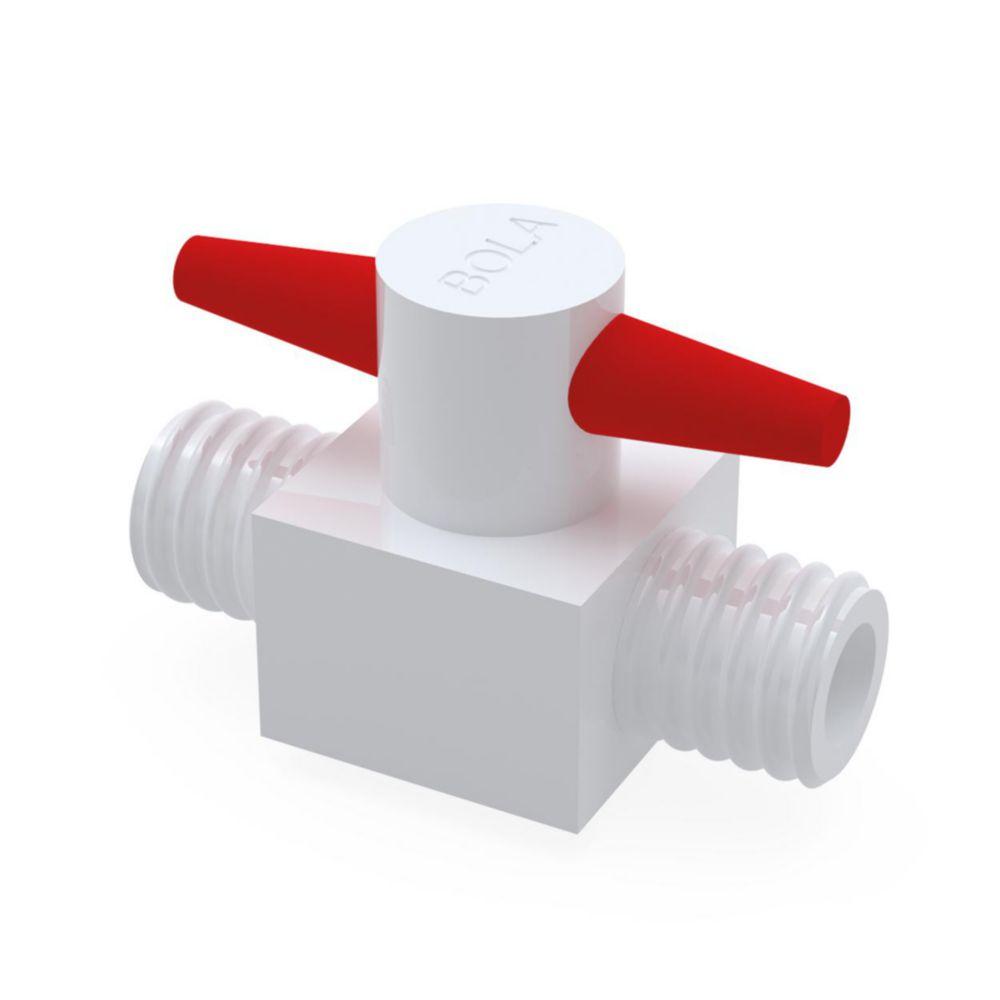 Bohlender Stopcocks PTFE 6mm Bore GL 18, 2-Way Construction