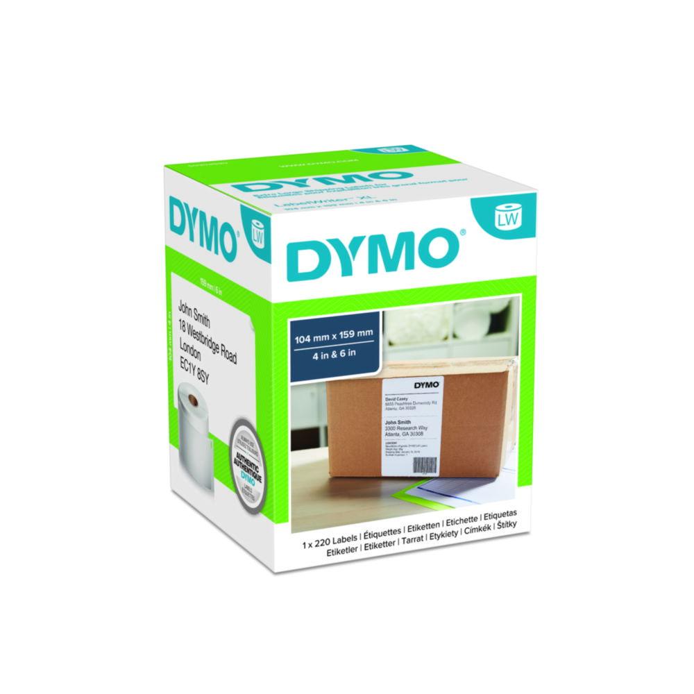 Dymo Original Label for LabelWriter (White, Permanent, 104mm x 159mm, 220 Labels for LW 4XL/5XL)

