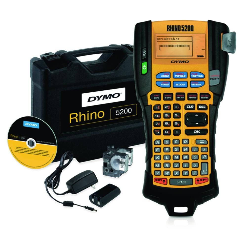 Dymo Rhino 5200 Industrial Labeler with ABC Keyboard & Kitcase