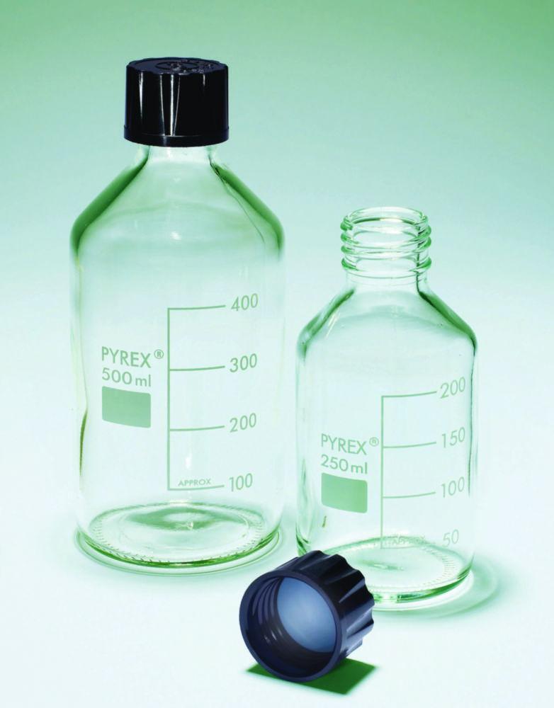 DWK Reagent Bottles 2000 mL (245x136 mm) Black Screwcap with PTFE Sealing, Pack of 10