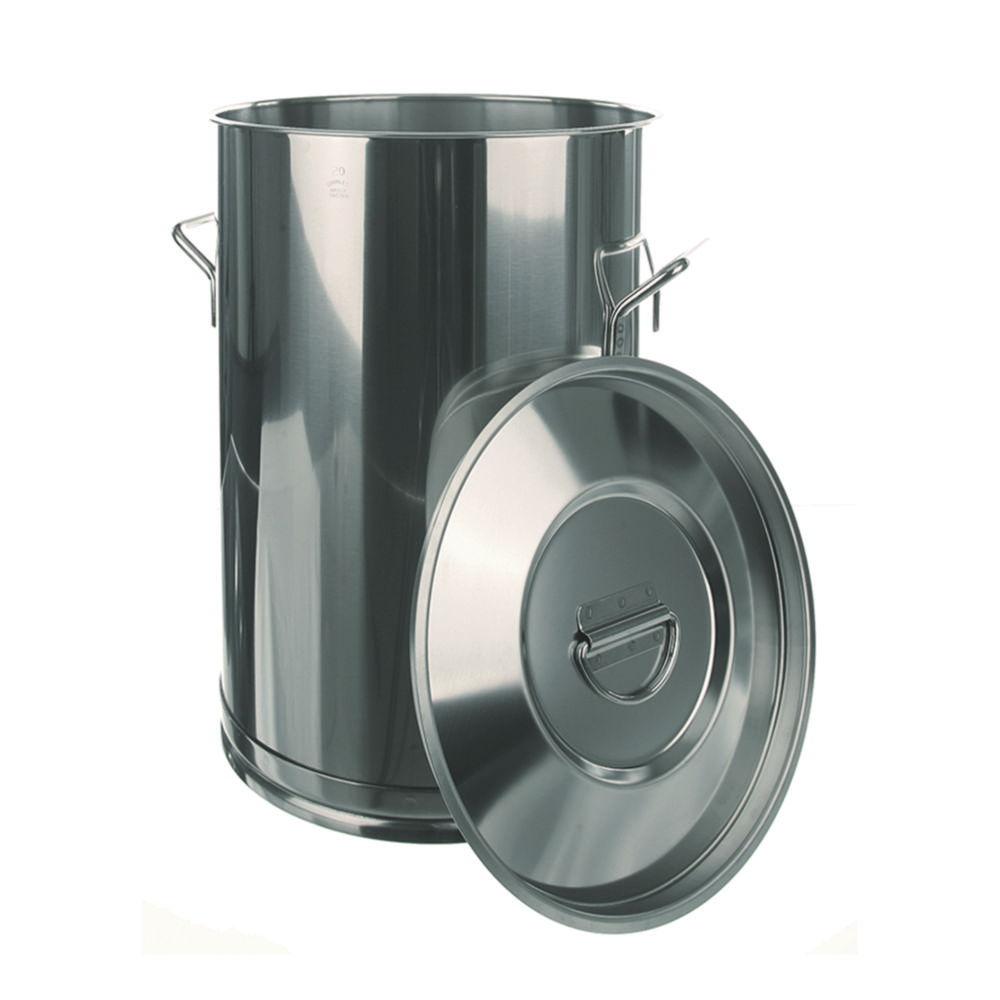 BOCHEM Container 100 L Without Lid 670 x 450 mm, 18/8 Steel Lid No: 8357