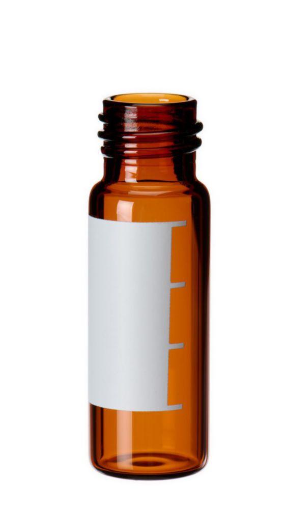 LLG Crimp Neck Vial 4mL Amber 45 x 147mm Labelling Field and File Line Pack of 1000