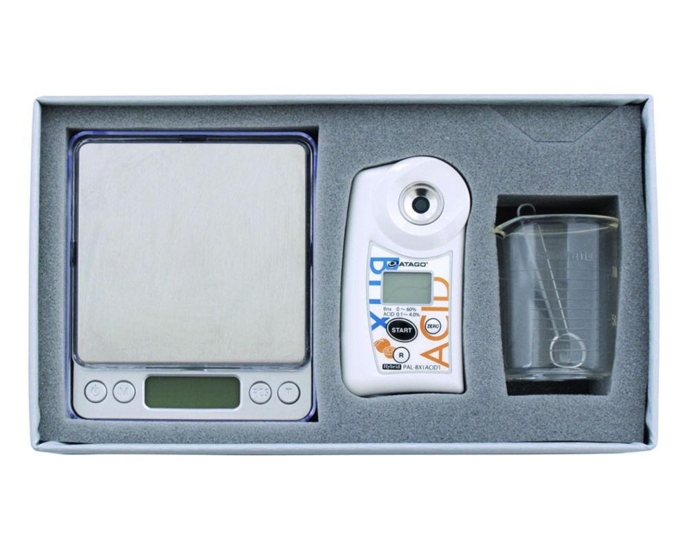 ATAGO Digital Brix Acidity Refractometer (Multifruit) Master Kit PAL-BX/ACID F5, 0.0% to 60.0%,
  0.10% to 4.00%