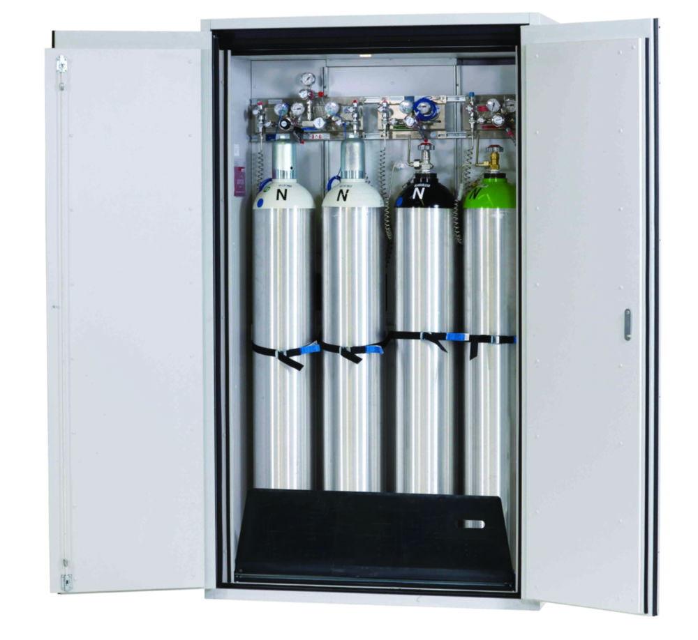 Asecos Gas Bottle Cabinet G90 Light Grey, Width 1200 mm, with Interior