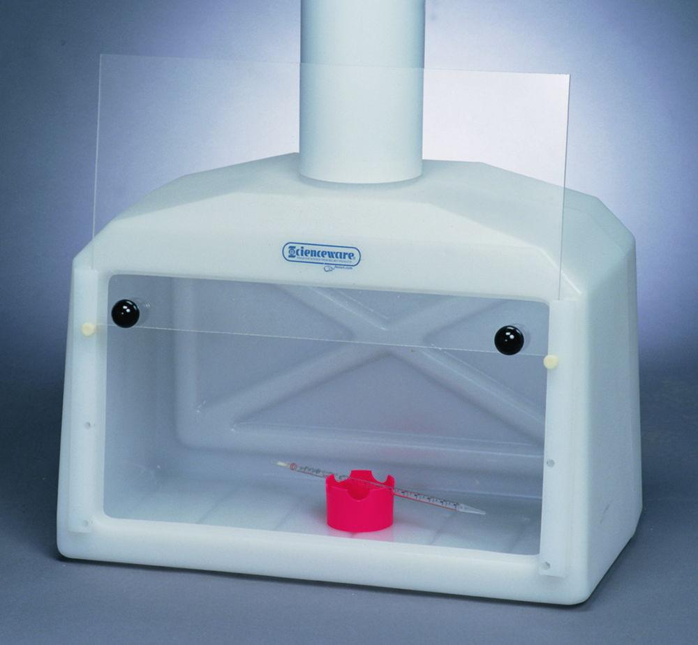 Bel-Art Benchtop Fume Hood PE/Acrylic, Small Molded, 69x33x56 cm