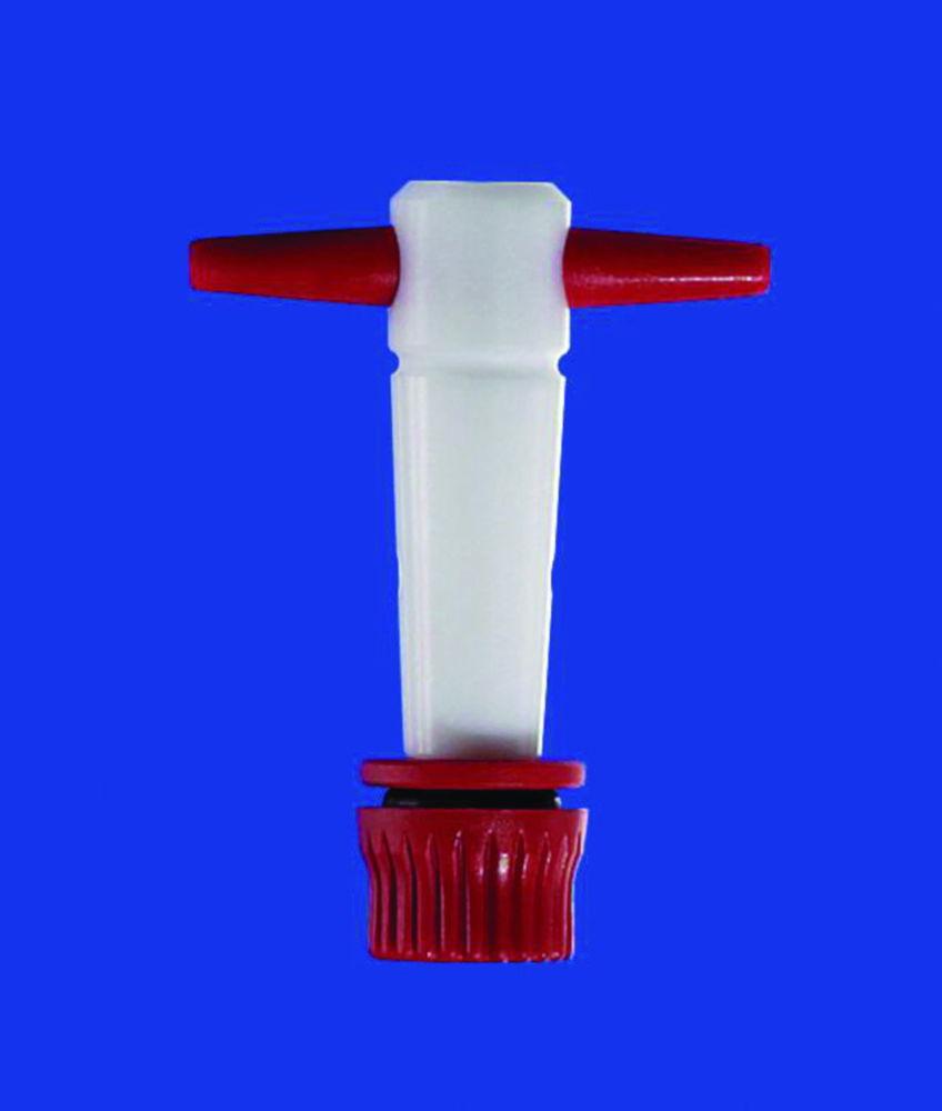 Lenz-Laborglas Stopcocks, Straight Bore with PTFE Plug, NS 21,5 Bore mm 6

