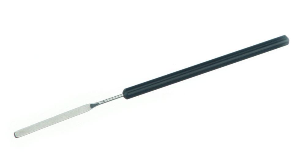 BOCHEM Micro Spatula, 160 x 5 mm, with PVC Handle, 18/10 Steel