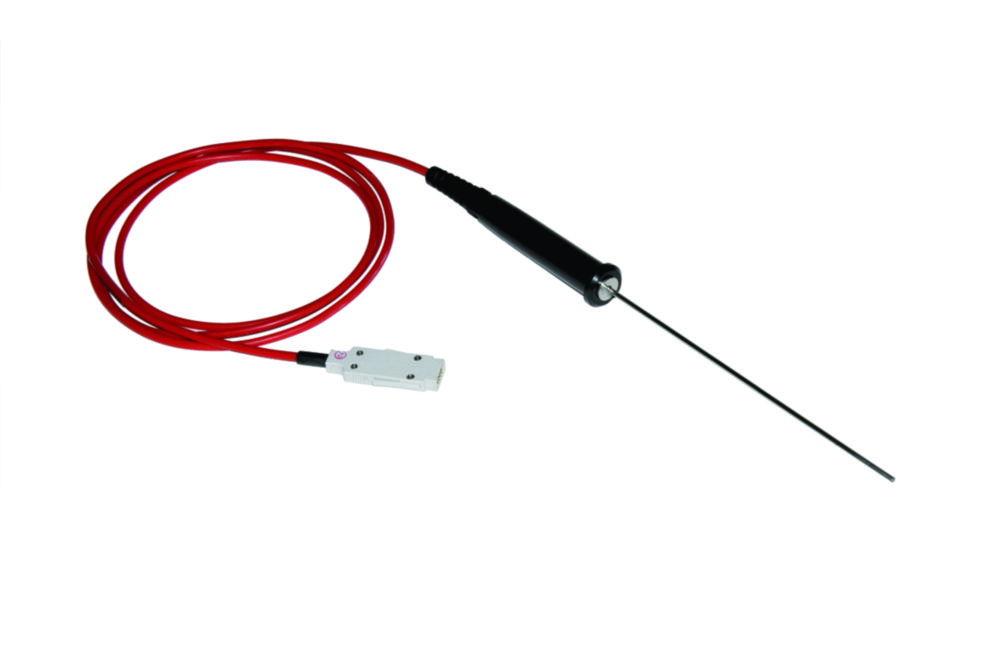 Ludwig Schneider Pt100 Metal Sensor with Handle, Class A, −50 to +200 °C, 150 mm, Ø 3 mm, 2 m Cable