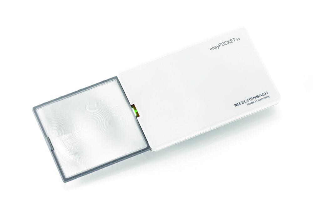 Eschenbach Illuminated Magnifying Lens easyPOCKET White, 6.0X, 24.0 dpt