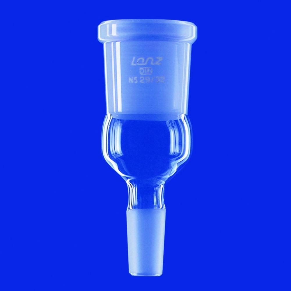 Lenz-Laborglas Reduction and Expansion Adapters with Ground Joint, Socket NS 24/29, Cone NS 19/26

