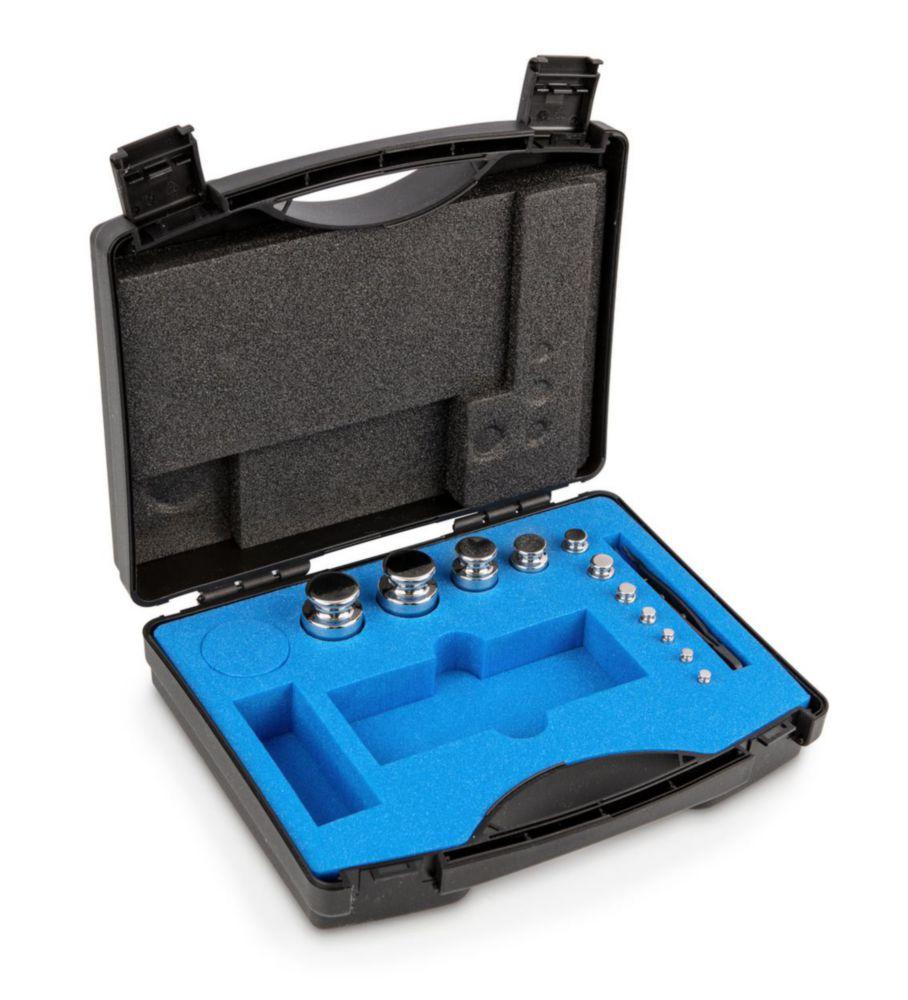 Kern E2 Weight Kit 1g–200g Stainless Steel in Plastic Case with Glove, Tweezers, and Dust Brush

