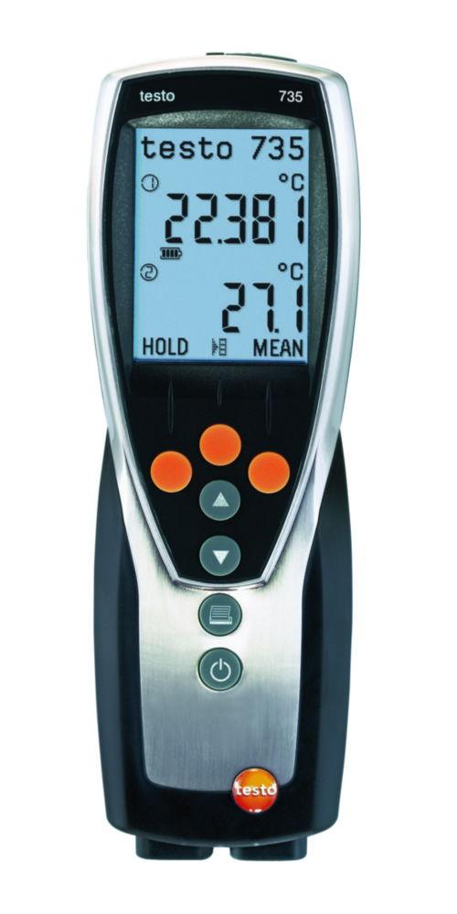 Testo Temperature Measuring Instrument 735-1 TE Type K/PT 100, including Battery and Calibration Protocol