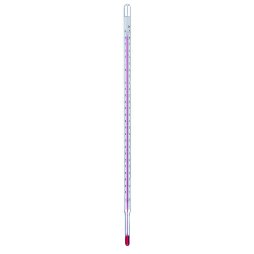 Ludwig Schneider Precision Laboratory Thermometer -10...+50°C, 0.1°C Graduation, Embedded Form, Total Immersion Depth, Non-Calibratable

