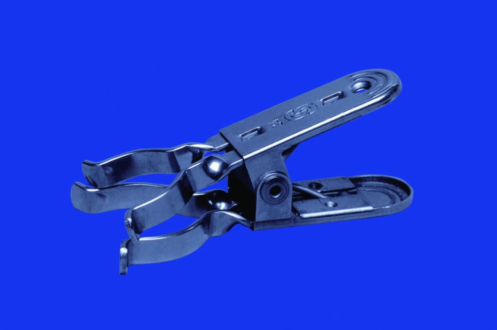 Lenz-Laborglas Forked Clamp, Chrome-Nickel Steel, with Fixing Screw for NS 19/26

