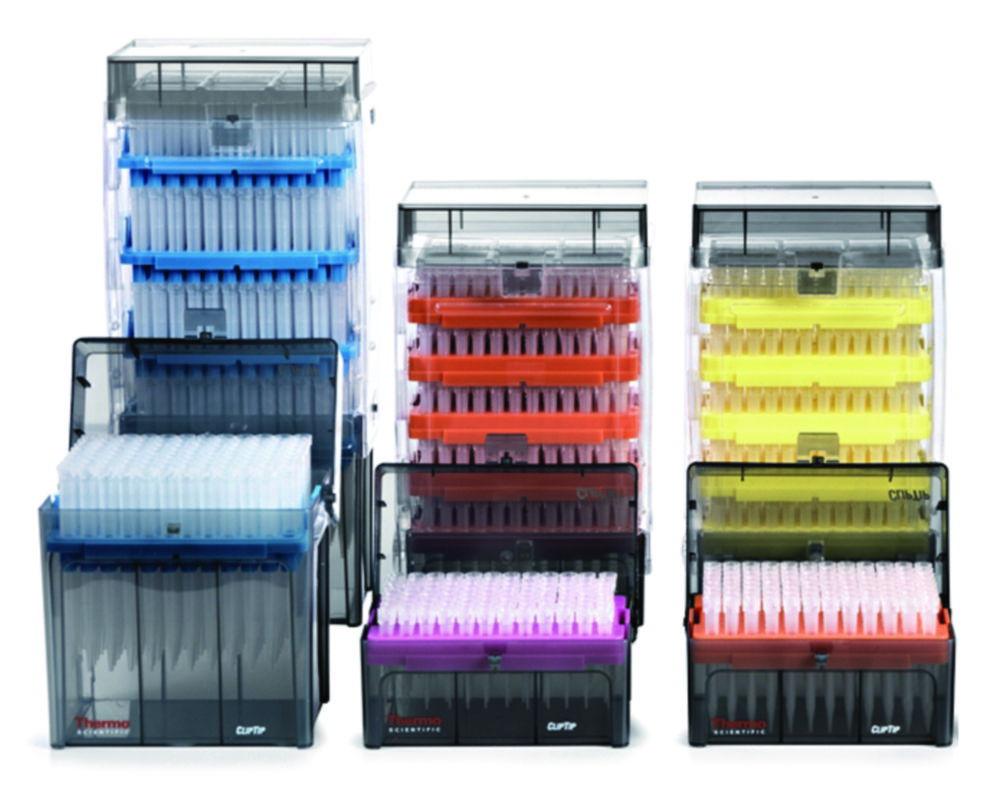 Thermo Scientific Filter Tips ClipTip 50-5, 50µL, 51mm, Sterile in Rack, Pack of 10x96