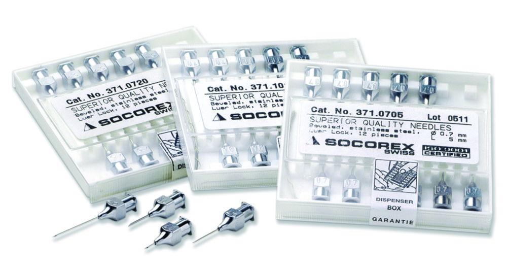 SOCOREX Needles 1.2x20 mm 18G x 3/4", for Dosys Syringes Pack of 12