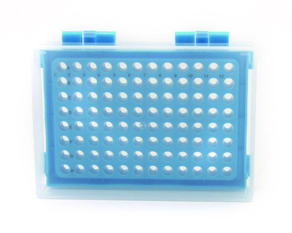 Heathrow Scientific 96-Place PCR Tube Racks (Blue, Pack of 5)