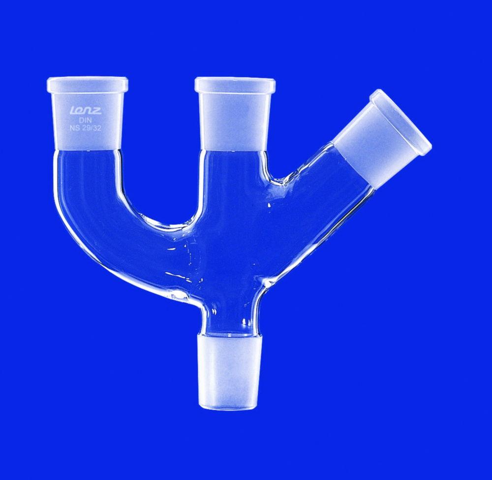 Lenz-Laborglas Multiple Adapters, 3 Necks, Socket NS 19/26, Cone NS 24/29

