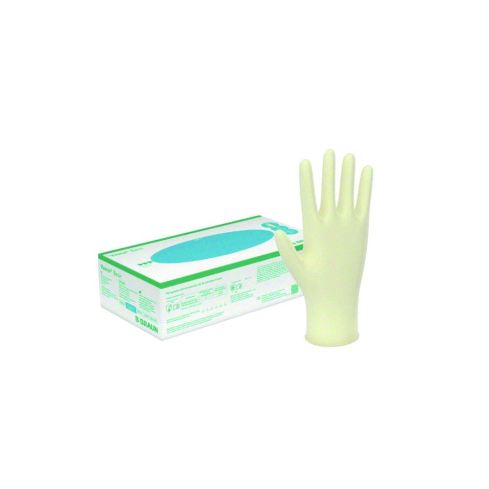 B. Braun Vasco U. Gloves, Size L, Basic, Natural White, Latex, Powder-Free, Non-Sterile, Pack of 100