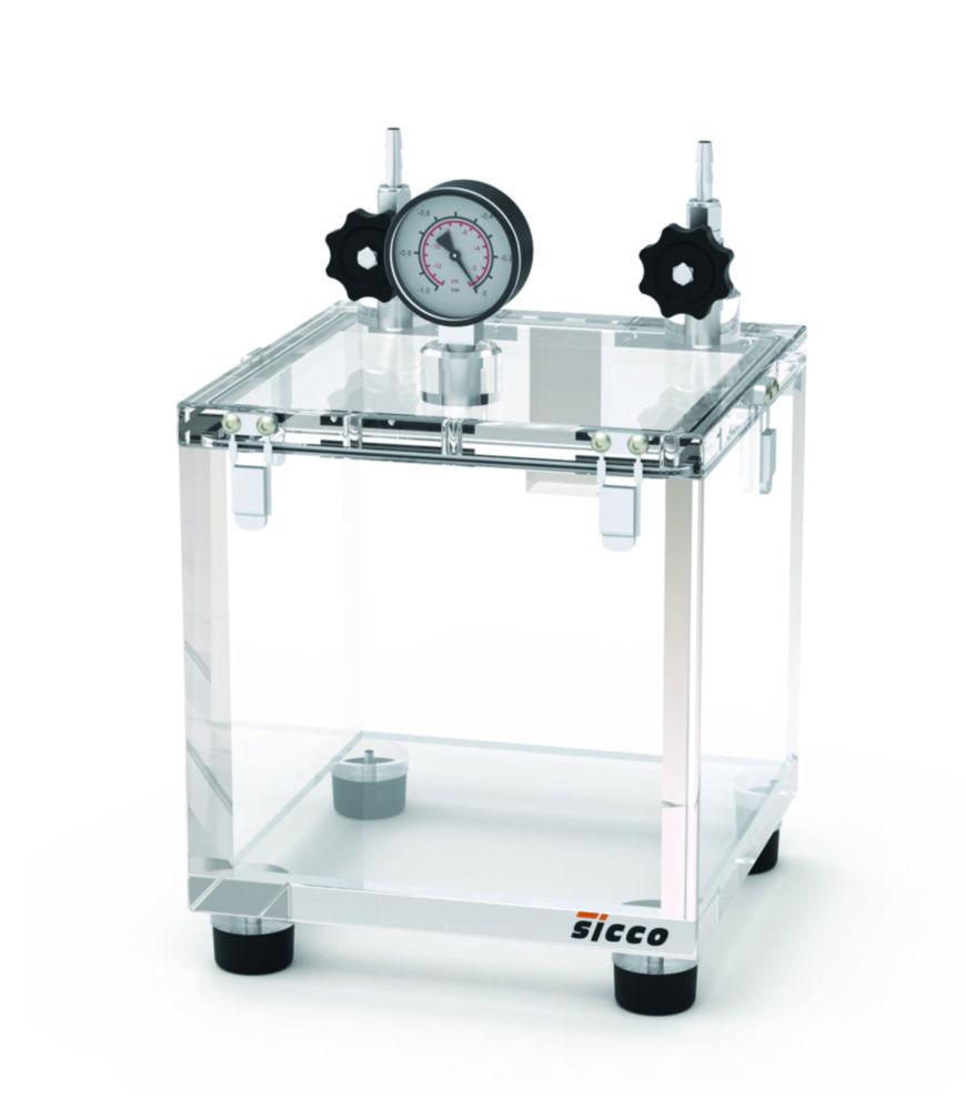 Vacuum desiccator Toploader 250x250x250 mm, PMMA