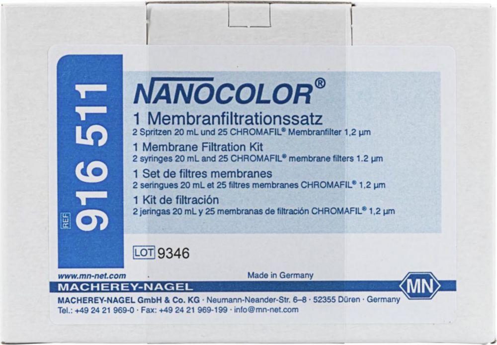 Macherey-Nagel Nanocolor Membrane Filtration Kit (Consisting of 2 Syringes 20ml, 25 Chromafil Membrane Filters 1.2µm)


