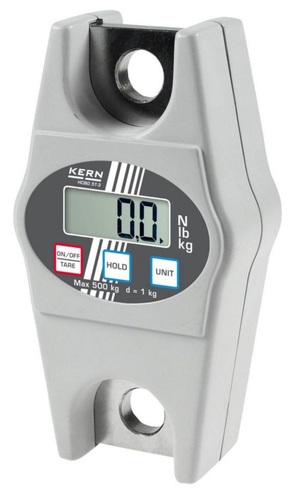 Kern Hanging Scale HCB 0.5T-3 – 500 kg / 1000 g, Includes 3 x 1.5 V Batteries