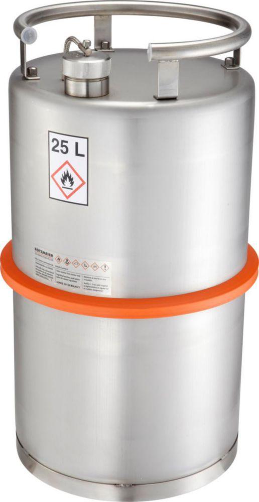 Safety storage vessel 25 ltrs. with screw lid with overpressure valve