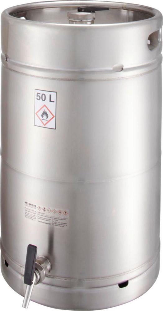 Safety storage vessel 50 ltrs. with tap ¾" with overpressure valve