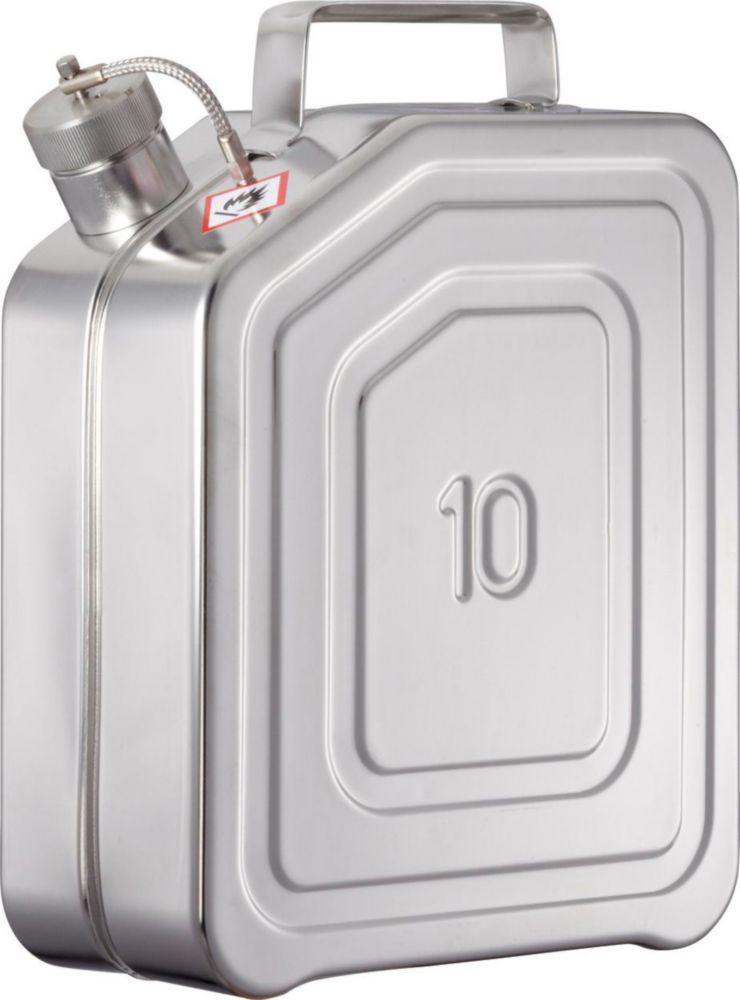 Safety transport canister 10l with pressure relief valve