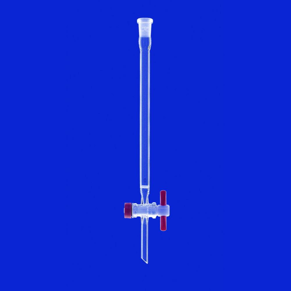 Lenz-Laborglas Chromatographic Column with Frit and PTFE/Valve Stopcock, 600 mm Length, 30 mm Diameter