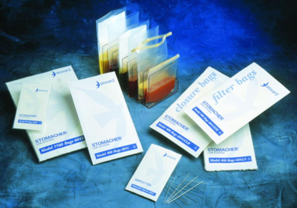 Kleinfeld Stomacher Bags 17.7x30.5 cm for Stomacher 400, Closable Type BA6141/CLR, Pack of 250