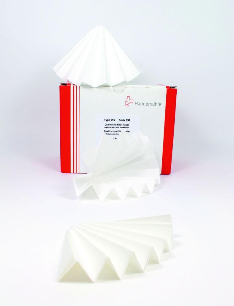Hahnemühle Folded Filters 593, 150 mm Qualitative Filter Paper, 84 g/sqm, Pack of 100
