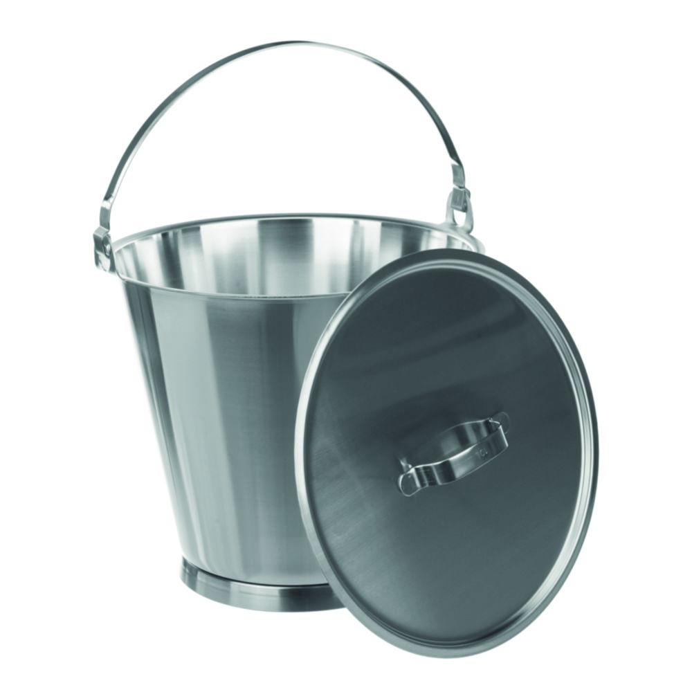 Bochem Stainless Steel Graduated Bucket, 10 Litre, With Handle