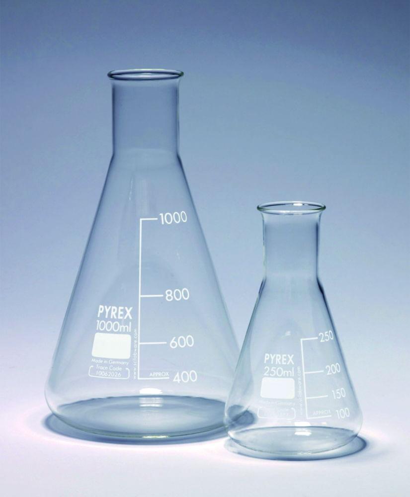 DWK Erlenmeyer Flask 300ml Narrow Neck Pyrex Pack of 10