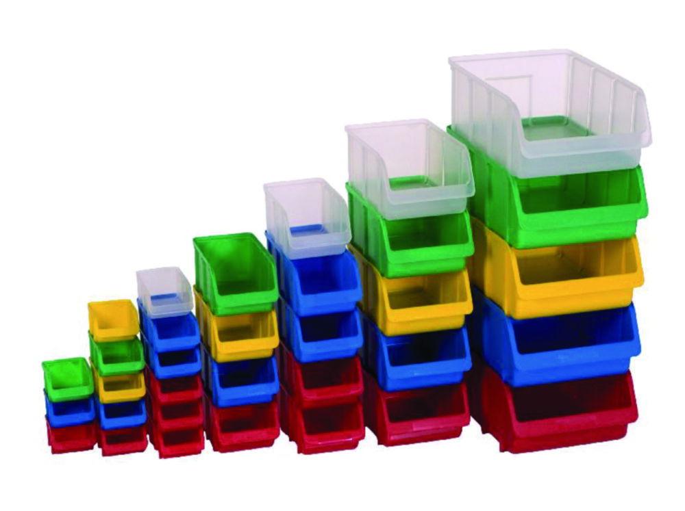 Storage bin, PP, size 3, green 145x240/210x125mm